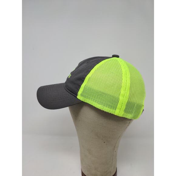 Youth Becks Hybrid Seeds Strapback Meshback Hat Black & Green Embroidered Logo - Picture 4 of 9